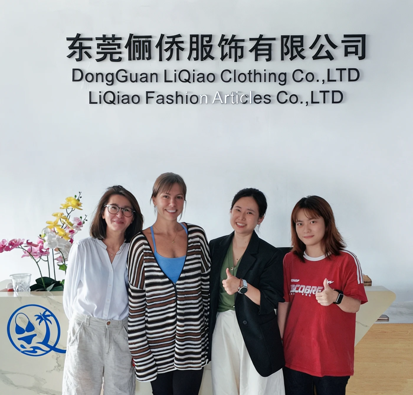 Customer visit with the Liqiao team